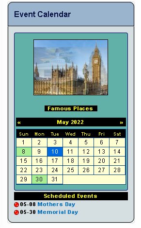 Event Calendar PF8