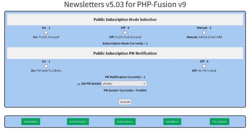 Newsletters PF9