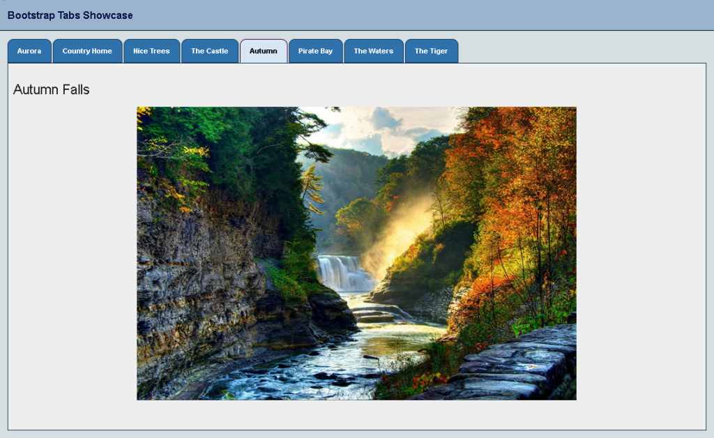 Bootstrap Tabs PF8