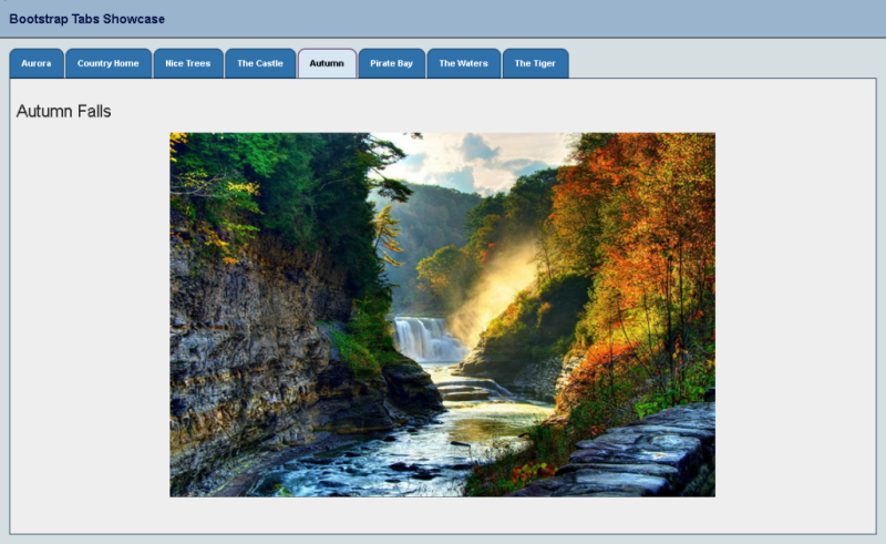 Bootstrap Tabs PF8